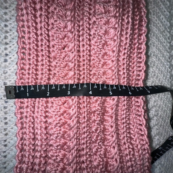 Handmade Crocheted Winter Beanie with Pom Pom and Matching Scarf Set - Picture 5 of 6